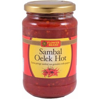 Flower Brand Sambal Oelek Hot 375g Flower fire