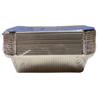 Aluminium Bakjes 670ml per 25 st. met platte deksel