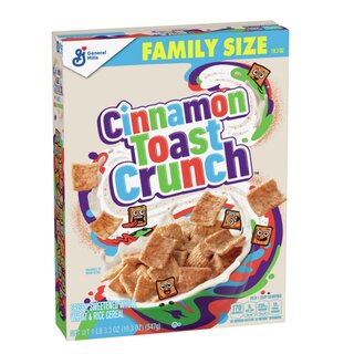 outlet: Cinnamon toast Crunch 18.8 oz - 532g General Mills Best before 25SEP2025