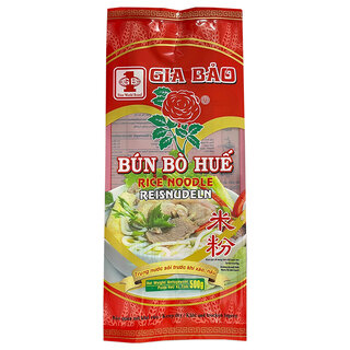 Bun Bo Hue Rice Noodle 500g Gia Bao 1,5mm Red
