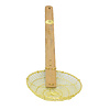 6inch Brass Wire Skimmer Gold color met bamboo handvat