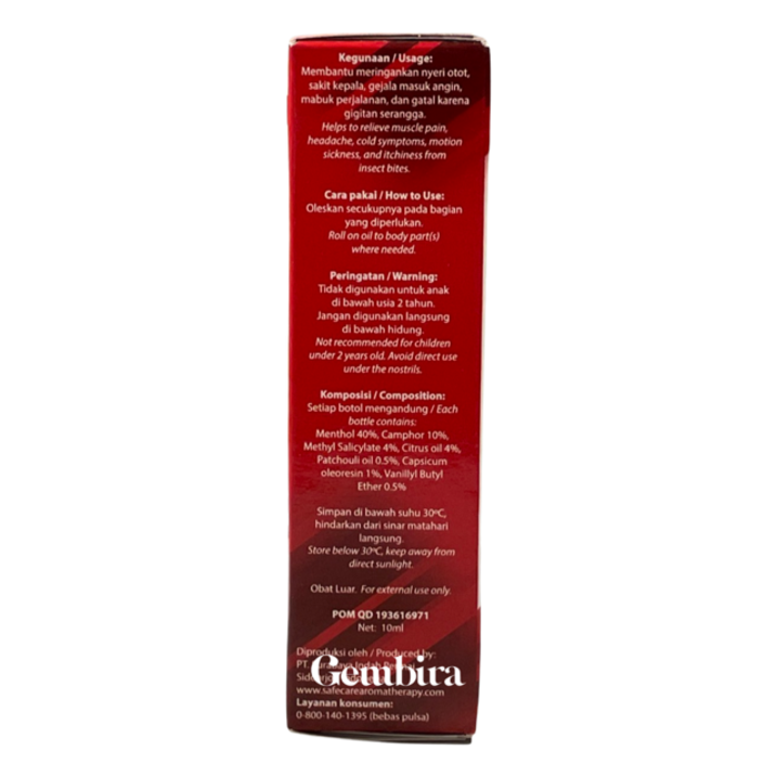 Safecare Roll Minyak Angin STRONG Oil - 10 ml