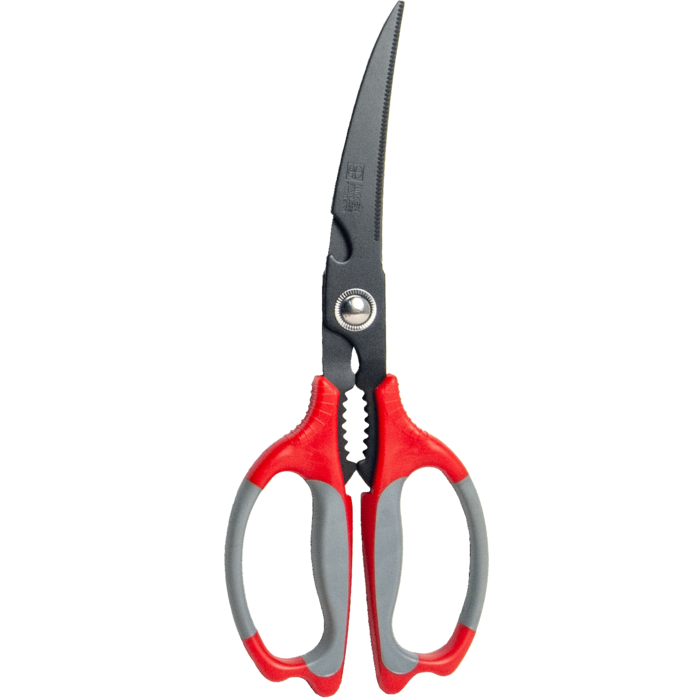 Japanse Schaar 25cm No. 76364F  MATE Fluorine coating Nikken - Gebogen