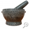 Mortar & Pestle 6 inch tumbuk mortar ⌀ 15 cm - polished mortar with cones