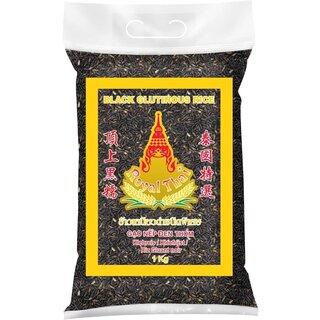 zwarte kleefrijst black glutinous rice 1 kg Royal Thai
