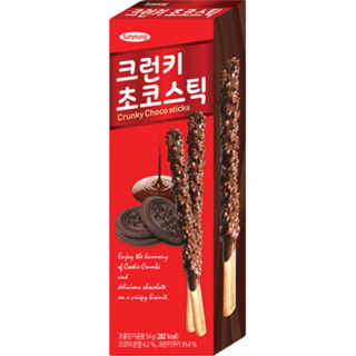 crunky chocolate sticks 54g sunyoung