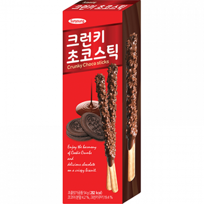 crunky choco sticks 54g sunyoung