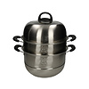 Stainless steel steamer 3 layers 26 cm - 20313