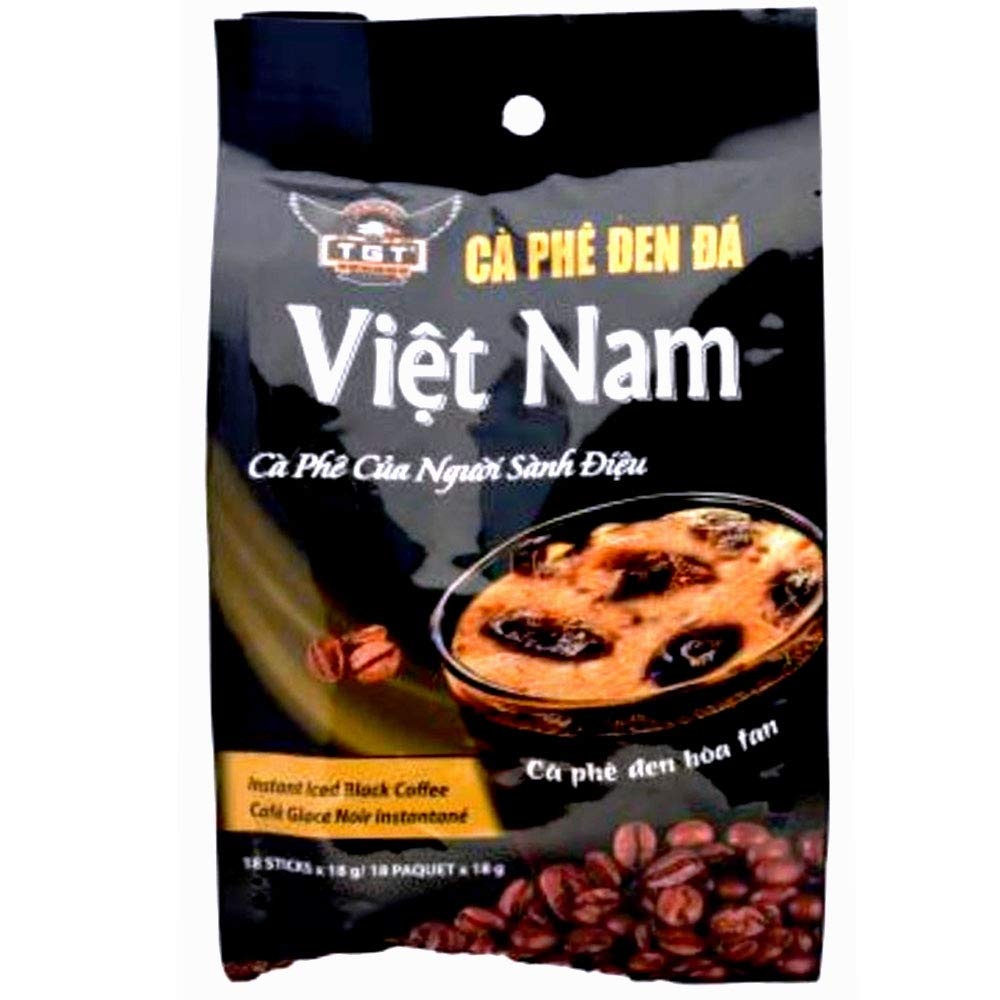 TGT Viet Nam instant Iced Black Coffee 18 st. x18g Ca Phe Den Da