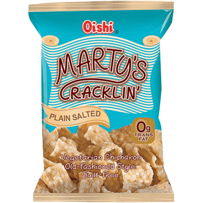 marty's cracklin Plain Salted 3.17 oz - 90g Oishi