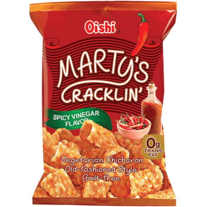 marty's cracklin Spicy Vinegar 3.17 oz - 90g Oishi
