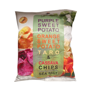 yobeli purple & orange sweet potato, Taro & Cassava Chips 80g