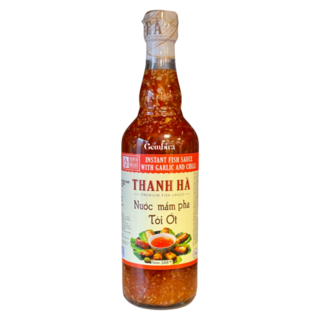 Thanh Ha instant fish sauce with garlic chilli 510ml - Nuoc mam pha Toi Ot