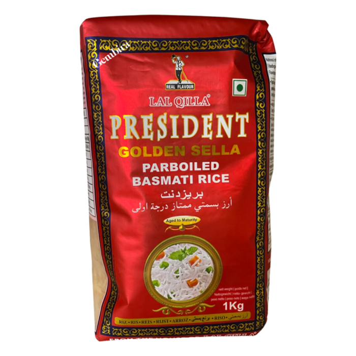Golden Sella Parboiled Basmati 1kg President