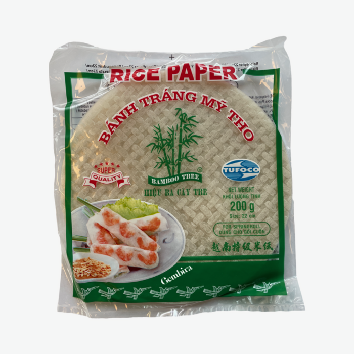 Rice Paper 22cm round Bamboo Tree 200g - green label
