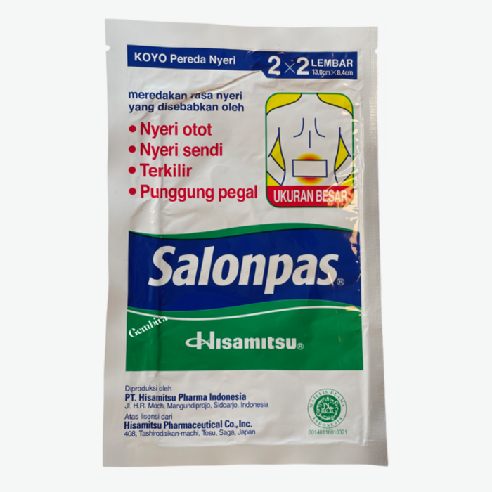 salonpas 2 x 2 lembar 13,0 x 8,4cm