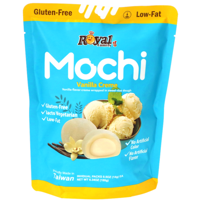 Royal Family Mochi Vanilla Creme 120g - 4.2 oz - 8 pieces