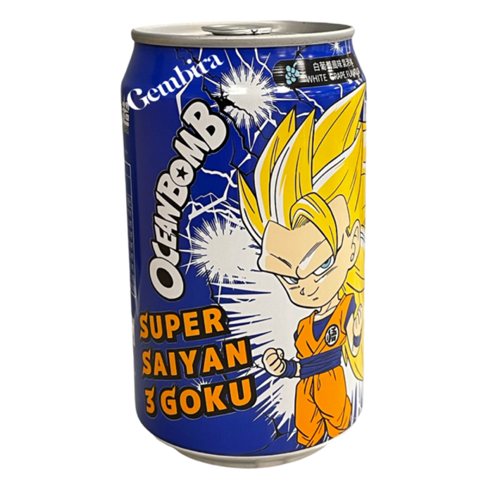 Ocean Bomb Super Saiyan 3 Goku (white grape flavour) Ocean Bomb - Dragon ball (330ml)