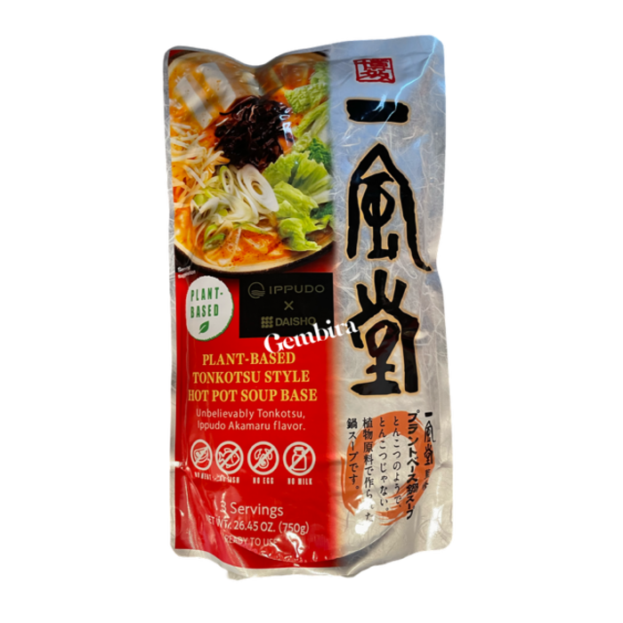 Ippudo Tonkotusu Hot Pot Soup Base Daisho 26.45 oz - 750g Plant Based
