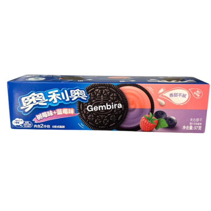 Oreo Blueberry and Raspberry Sandwich Cookies 97g