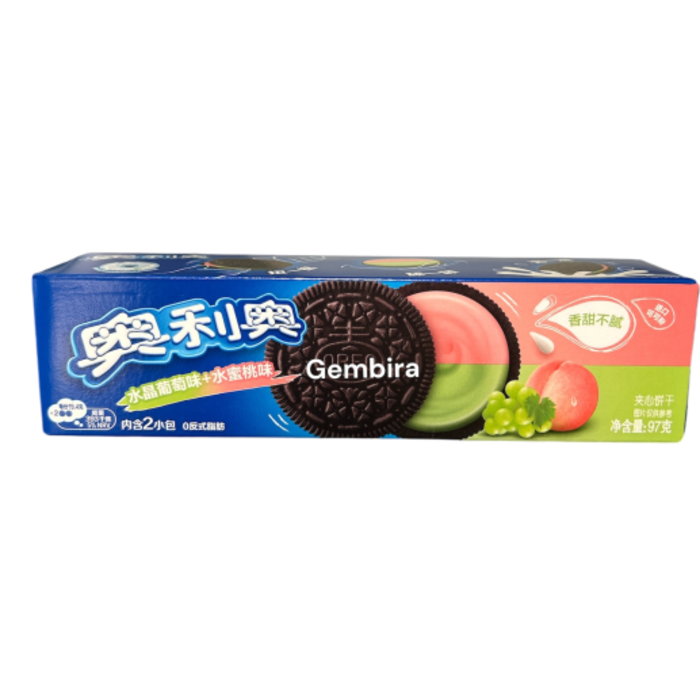 Oreo Grape and Peach Sandwich Cookies 97 Grams