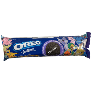 OUTLET: Oreo Blueberry Ice Cream Pokemon Chocolate Sandwich Cookies 119.6g BBD: 24-05-2025