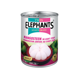 Mangosteen in light syrup 565g Twin Elephants - Whole