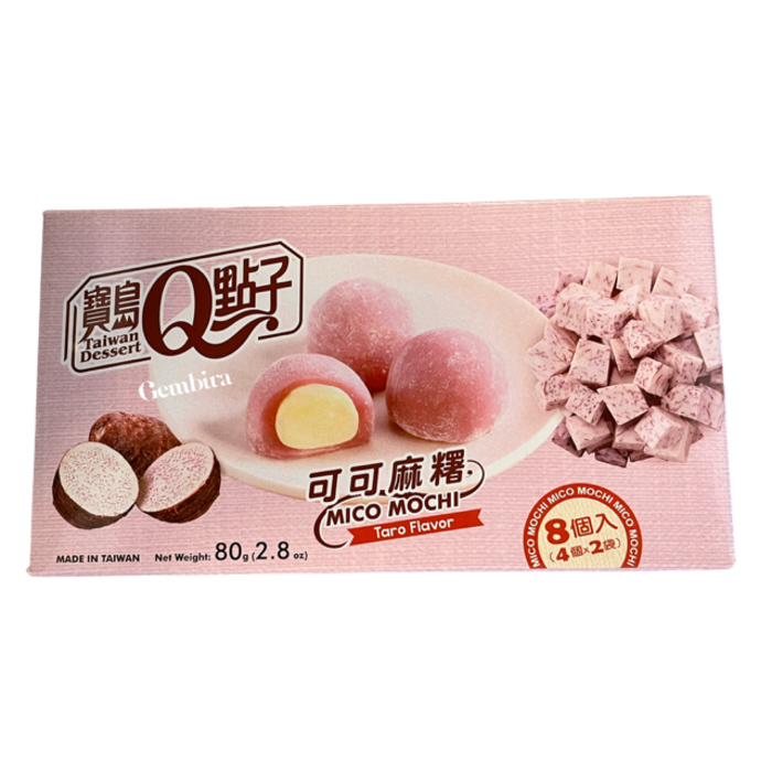 OUTLET: Mico Mochi Taro 8 stuks - 80g Q THT: 31-07-2025