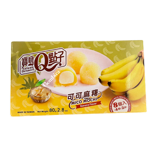OUTLET: Mico Mochi Banana Flavor 8 stuks - 80g Q THT: 31-07-2025