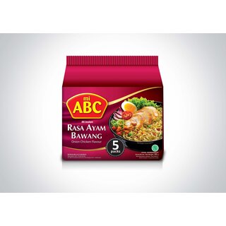 Onion Chicken Mi 5 packs (x65g) mi ABC - Rasa Ayam Bawang