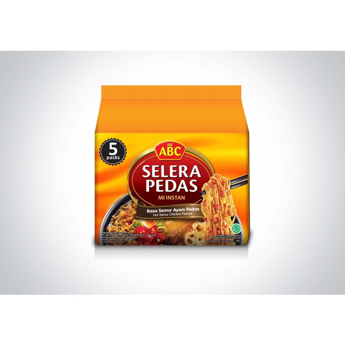 Selera Pedas Mi 5 packs (x70g) mi ABC - Hot Semur Chicken