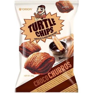 OUTLET: Choco Churros Turtle Chips 80g ORION THT 06.12.2025