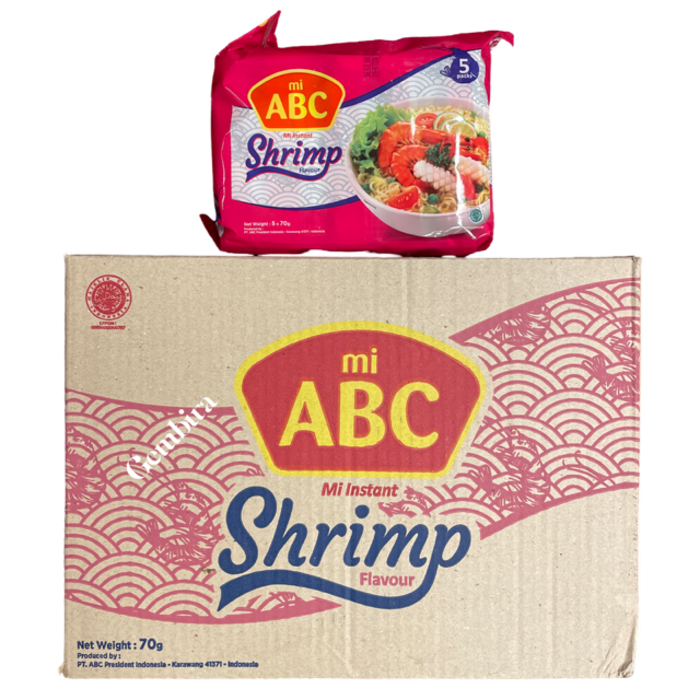 Shrimp Mi Instant 40 packs (x70g) 1 box mi ABC