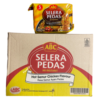 Selera Pedas Mi 40 packs (x70g) 1 box mi ABC - Hot Semur Chicken