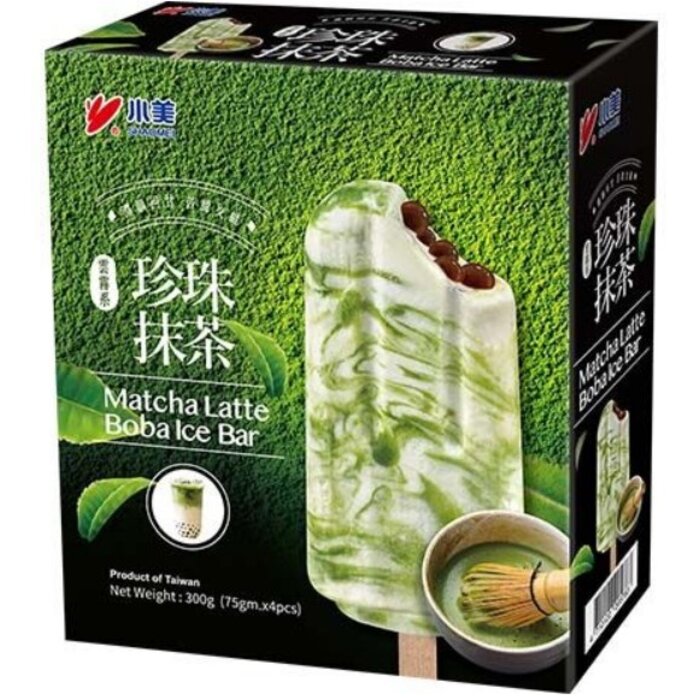 shaomei Matcha Latte Boba ice bar 300g SHAOMEI