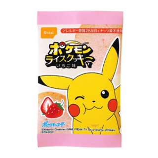 Pokemon Rice Cookie Strawberry 8g