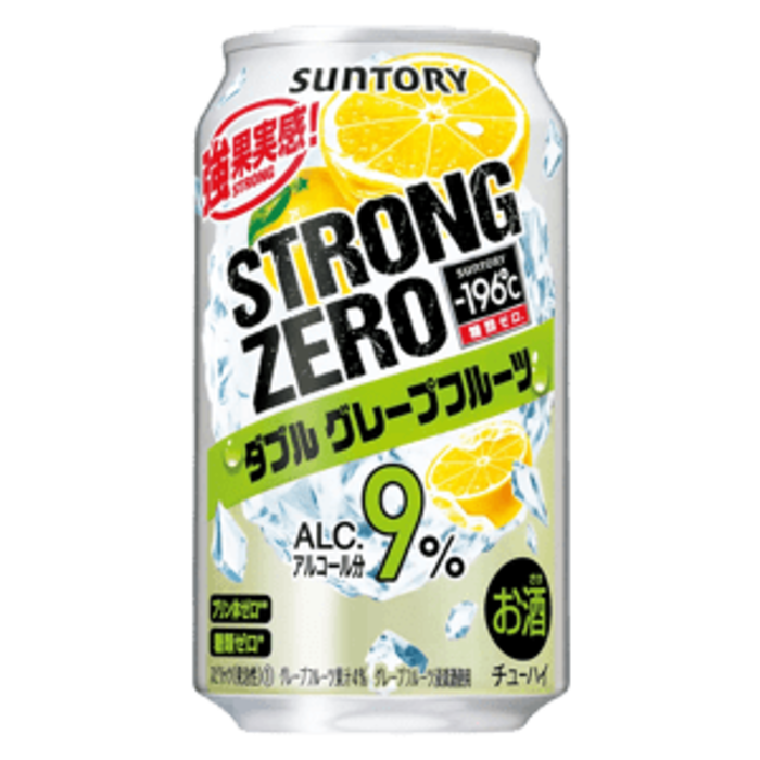 -196 STRONG ZERO Grapefruit 350ml SUNTORY ALC. 9.0%