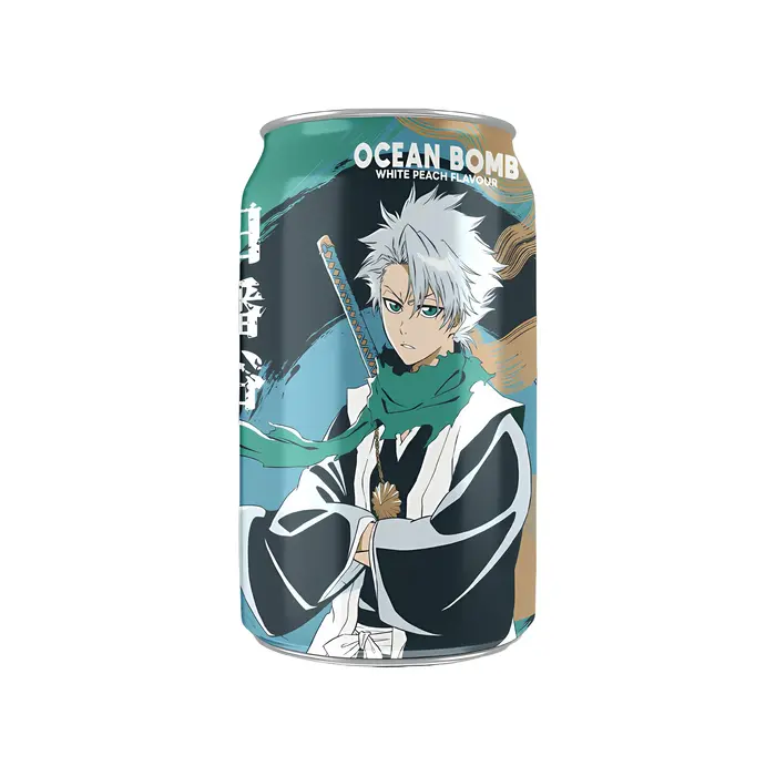 Toshiro - White peach sparkling water 330ml Ocean Bomb