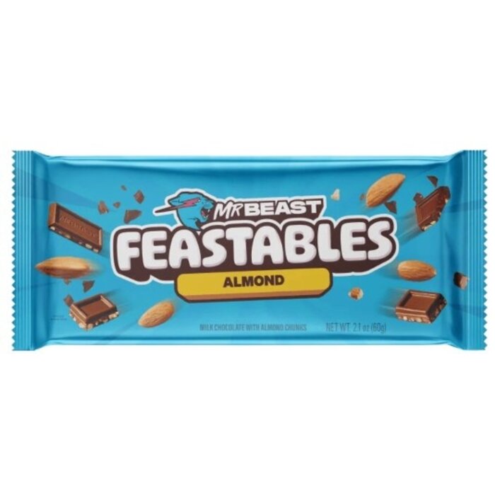 Feastables MrBeast ALMOND Milk Chocolate 60g