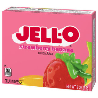 Jell-O Jell-o Strawberry Banana Gelatin 85gr | 3 OZ