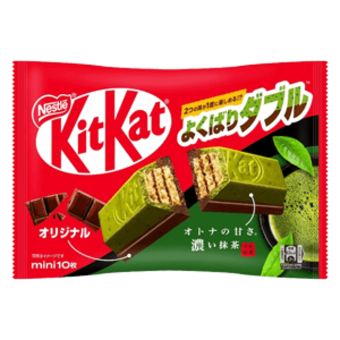 outlet: Kit Kat Mini YokuBari Double Matcha Choco 10 pieces 116g Nestle Japan tht 2025.07