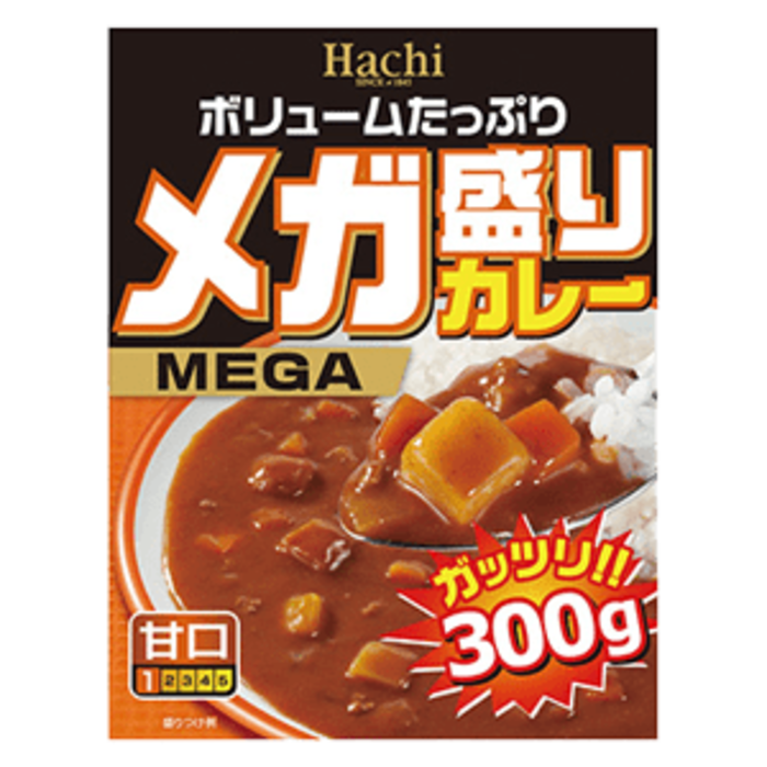 Mega Mori Instant Curry Mild 300g Hachi - Orange Label
