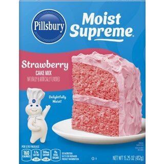 outlet: Pillsbury Strawberry Cake Mix 15.25 oz - 432g THT MAR 10 2026