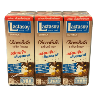 lactasoy soy milk chocolate 250ml - 6 pack