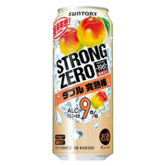 -196  STRONG ZERO Double Ume Plum 500ml ALC. 9.0%