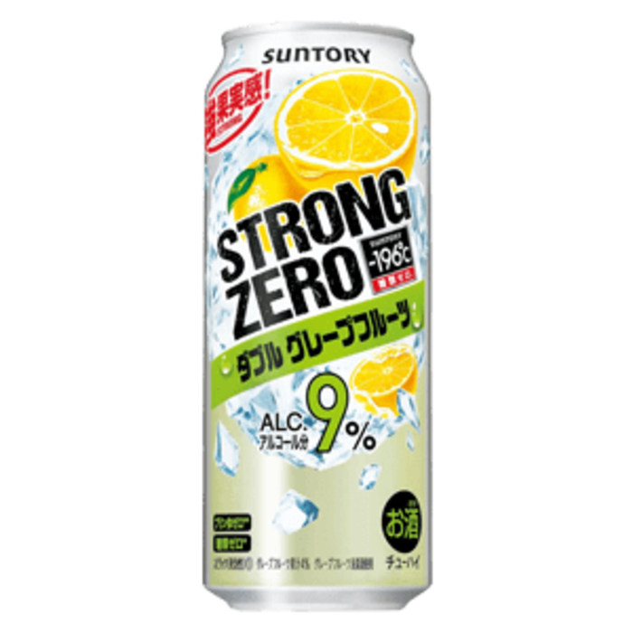 -196 STRONG ZERO Grapefruit 500ml SUNTORY ALC. 9.0%