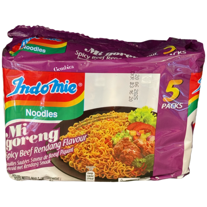 Indomie Mi Goreng Rendang 5 packs (80gx5) Export Indonesia