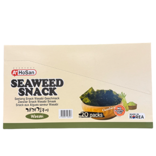 Seaweed Snack Wasabi 20 packs A+ Hosan