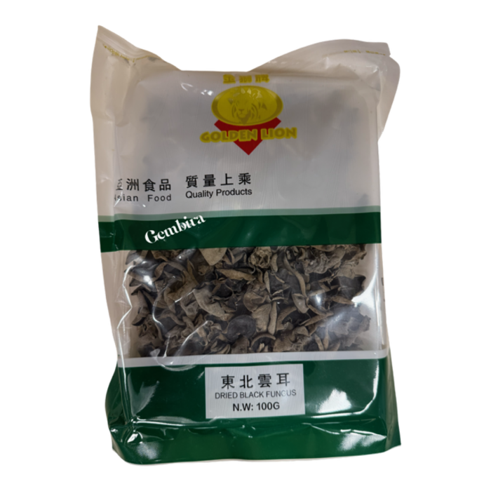 Dried Black Fungus 100g Golden Lion