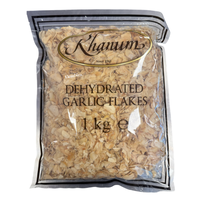 Dehydrated Garlic Flakes 1kg Khanum